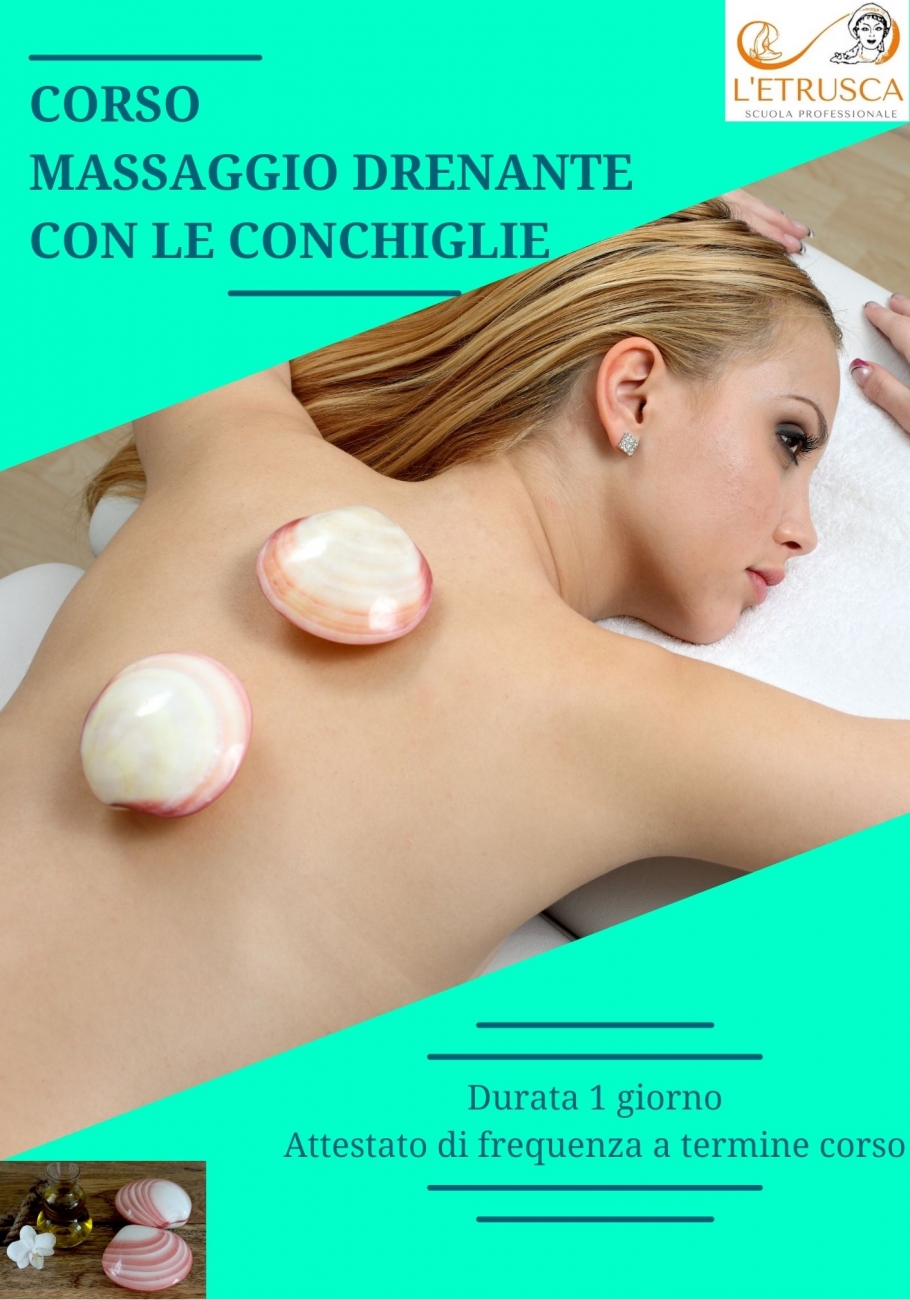Massaggio drenante con le conchiglie